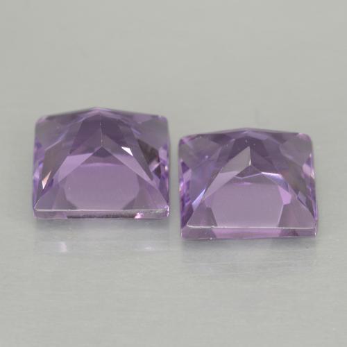2.05 ct natürliche hellviolett Amethyst-Edelsteine, Quadrat, VVS-VS