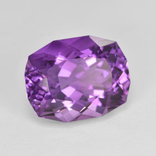9,17 ctw natürlicher Mittelviolett Amethyst, Ausgefallene Form, VVS
