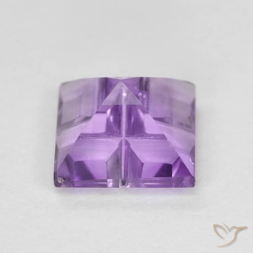 9,17 ctw natürlicher Mittelviolett Amethyst, Quadrat, VVS-VS