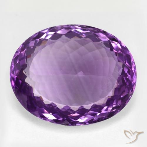 25.96ct Natürlicher Mittelviolett Amethyst, Oval, VVS-VS
