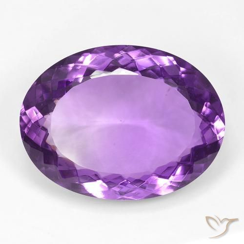 17.64ct Natürlicher Mittelviolettes Violett Amethyst, Oval, VVS