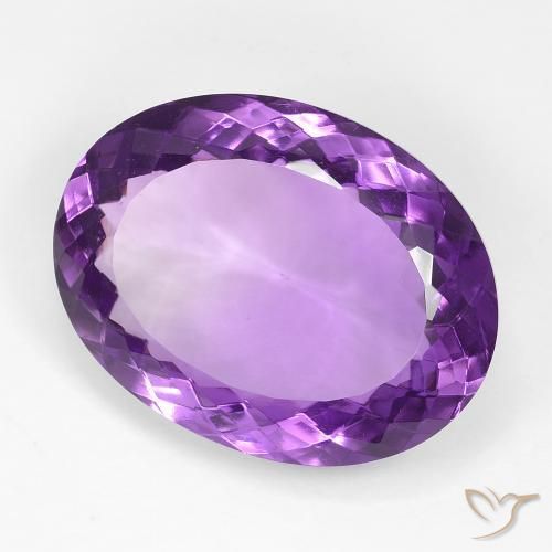 9,17 ctw natürlicher Mittelviolettes Violett Amethyst, Oval, VVS