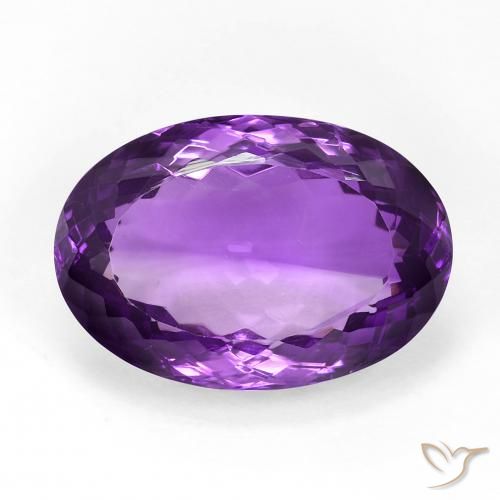 15.62ct Natürlicher Intensives Violett Amethyst, Oval, VVS