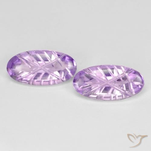 3.58ctw Natürlicher hellviolett Amethyst, Oval, VVS-VS