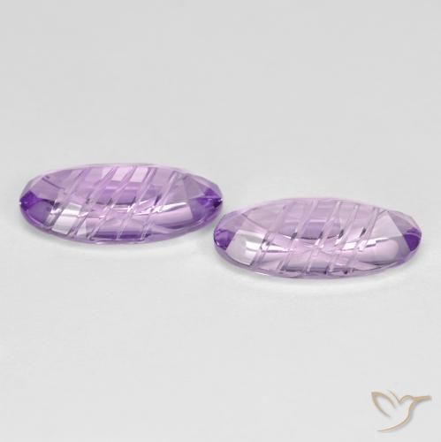 3.58 ct natürliche hellviolett Amethyst-Edelsteine, Oval, VVS-VS