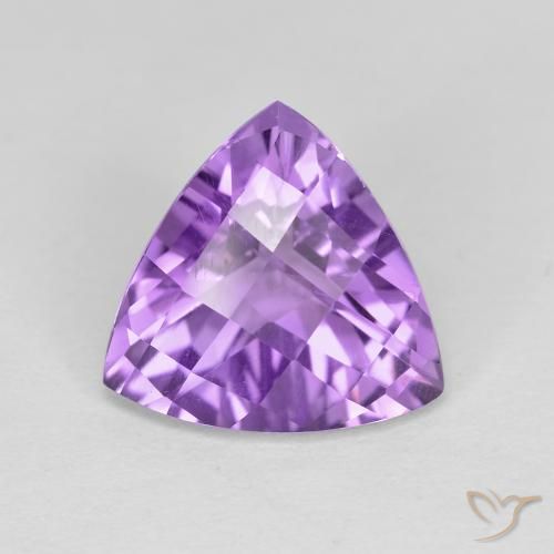 3.09ct Natürlicher Mittelviolett Amethyst, Trillion, VVS-VS
