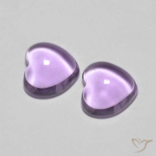 1.77 ct natürliche Mittelviolettes Rosa Amethyst-Edelsteine, Herz, Transparent