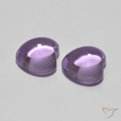 1.77 ct natürliche Mittelviolettes Rosa Amethyst-Edelsteine, Herz, Transparent