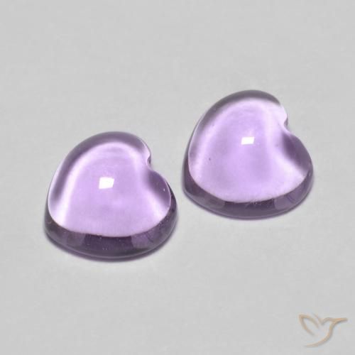 1.76ctw Natürlicher Mittelviolettes Rosa Amethyst, Herz, Transparent