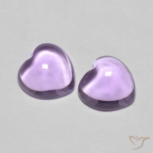 1.76 ct natürliche Mittelviolettes Rosa Amethyst-Edelsteine, Herz, Transparent