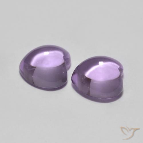1.76 ct natürliche Mittelviolettes Rosa Amethyst-Edelsteine, Herz, Transparent