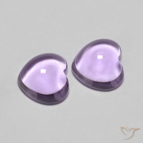1.80ctw Natürlicher Mittelviolettes Rosa Amethyst, Herz, Transparent