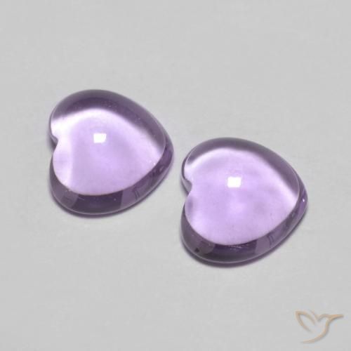 1.80 ct natürliche Mittelviolettes Rosa Amethyst-Edelsteine, Herz, Transparent