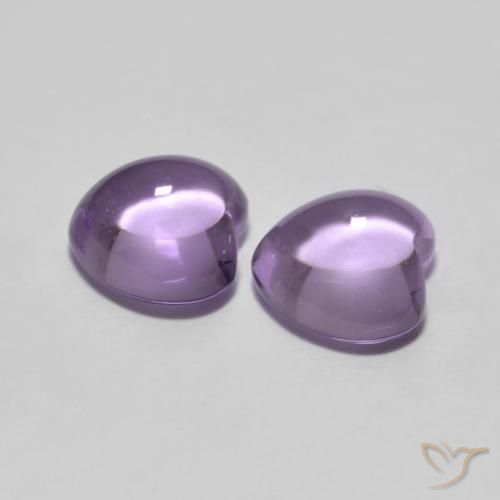 1.80 ct natürliche Mittelviolettes Rosa Amethyst-Edelsteine, Herz, Transparent