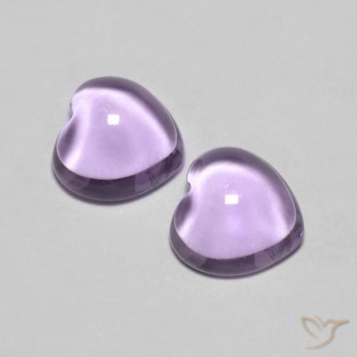 1.76 ct natürliche Mittelviolettes Rosa Amethyst-Edelsteine, Herz, Transparent