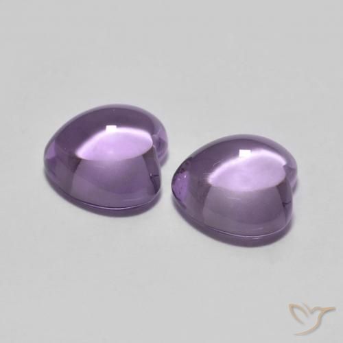 1.76 ct natürliche Mittelviolettes Rosa Amethyst-Edelsteine, Herz, Transparent
