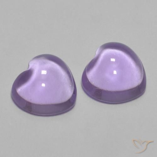 1.68 ct natürliche hellviolett Amethyst-Edelsteine, Herz, Transparent