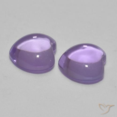 1.68 ct natürliche hellviolett Amethyst-Edelsteine, Herz, Transparent