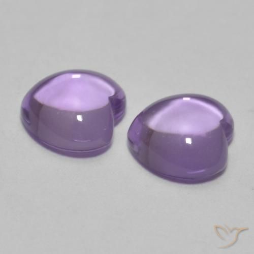 1.77 ct natürliche hellviolett Amethyst-Edelsteine, Herz, Transparent