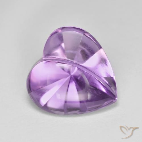 9,17 ctw natürlicher Lilaisch-violett Amethyst, Herz, Transparent
