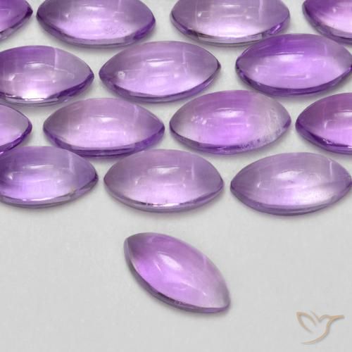0.19ct Natürlicher Mittelrosa Violett Amethyst, Marquise, Transparent