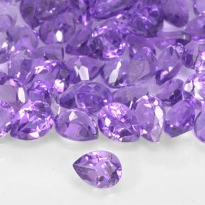 1.13 ct natürliche Lebhaftes Violett Amethyst-Edelsteine, Birnenform, VVS-VS