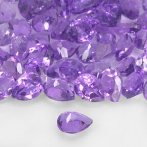 1.13 ct natürliche Lebhaftes Violett Amethyst-Edelsteine, Birnenform, VVS-VS