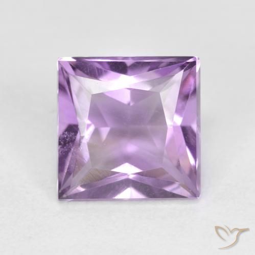 1.53ct Natürlicher Lilaisch-violett Amethyst, Quadrat, VS