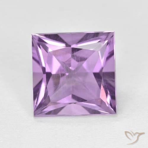 2.30ct Natürlicher Rosaig-violett Amethyst, Quadrat, VS