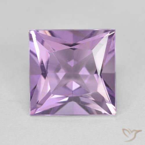2.19ct Natürlicher Lilaisch-violett Amethyst, Quadrat, VVS-VS