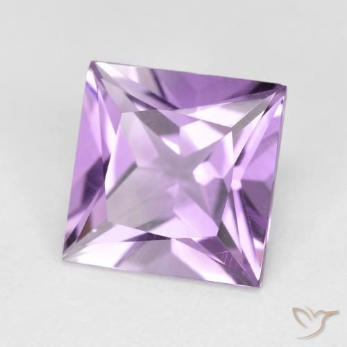 9,17 ctw natürlicher Mittel-helles Purpurviolett Amethyst, Quadrat, VS