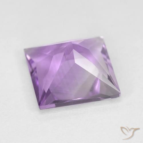 9,17 ctw natürlicher Mittel-helles Purpurviolett Amethyst, Quadrat, VS