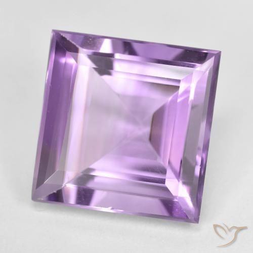 9,17 ctw natürlicher Mittel-Dunkelviolett Amethyst, Quadrat, VVS-VS