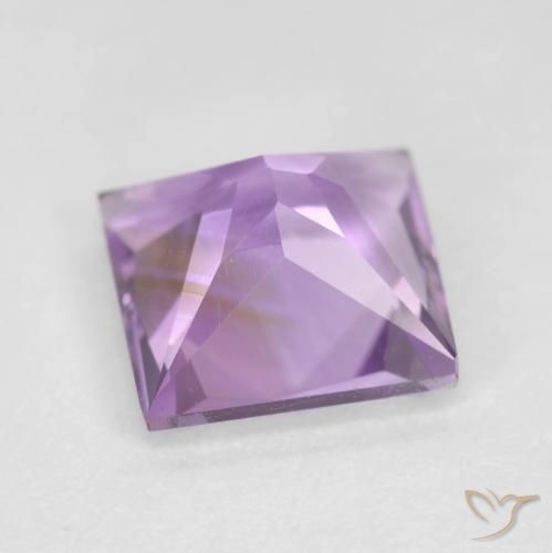 9,17 ctw natürlicher Mittel-helles Purpurviolett Amethyst, Quadrat, VVS-VS