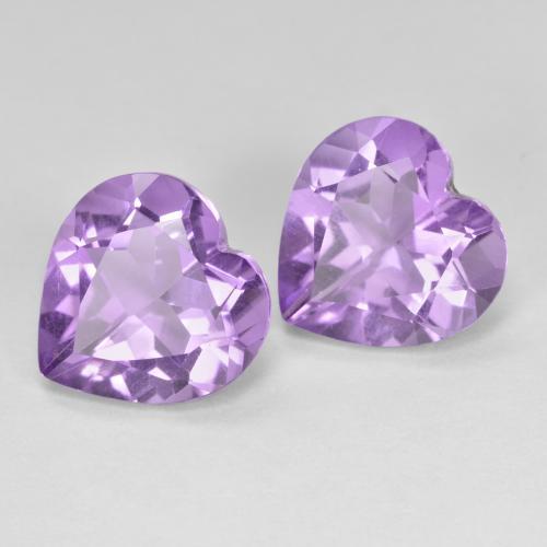 5.98 ct natürliche tiefviolett Amethyst-Edelsteine, Herzform, VVS