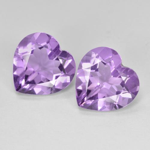 5.98 ct natürliche tiefviolett Amethyst-Edelsteine, Herzform, VVS