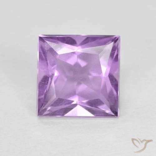 1.57ct Natürlicher Lilaisch-violett Amethyst, Quadrat, VS