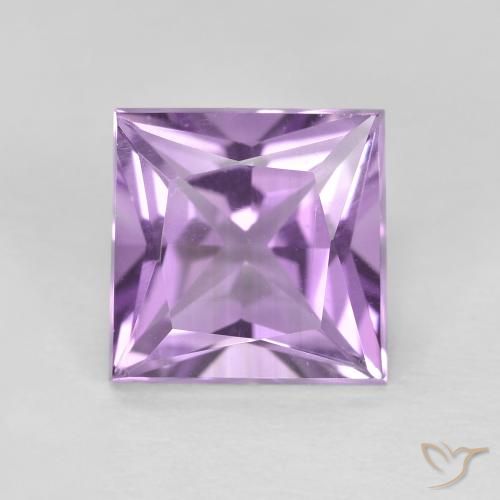 1.92ct Natürlicher Mittel-helles Purpurviolett Amethyst, Quadrat, VVS-VS