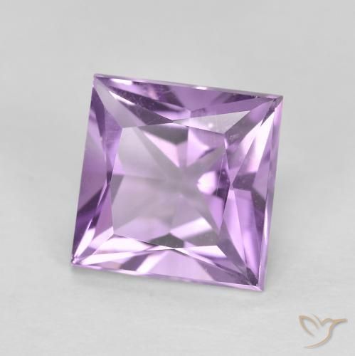 9,17 ctw natürlicher Mittel-helles Purpurviolett Amethyst, Quadrat, VVS-VS