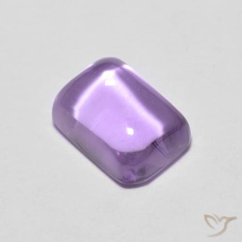 1.26ct Natürlicher Tiefes Irisviolett Amethyst, Smaragdschliff, Transparent