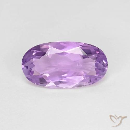 2.51ct Natürlicher Hellrosa Violett Amethyst, Oval, VS