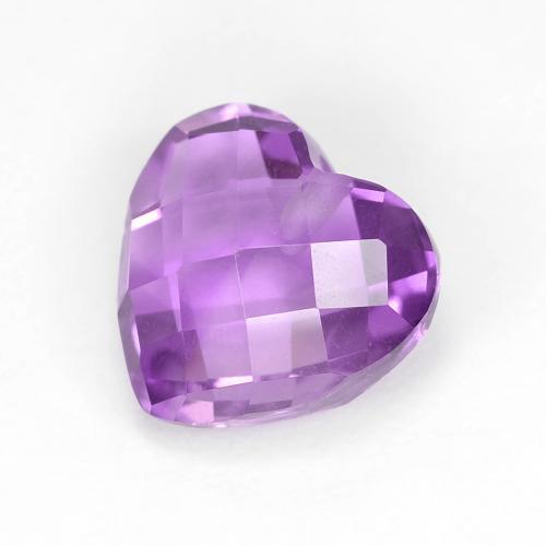 9,17 ctw natürlicher Mittelviolettes Violett Amethyst, Herzform, VVS-VS