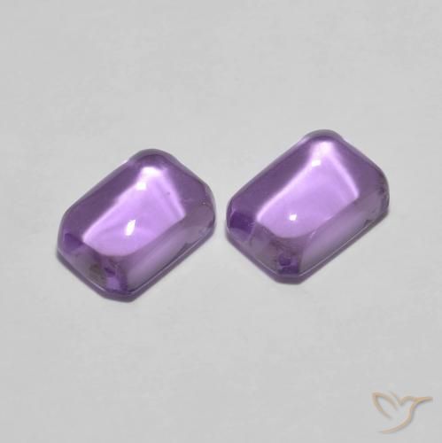 2.38 ct natürliche Iris Violett Amethyst-Edelsteine, Oktagonschliff, Transparent