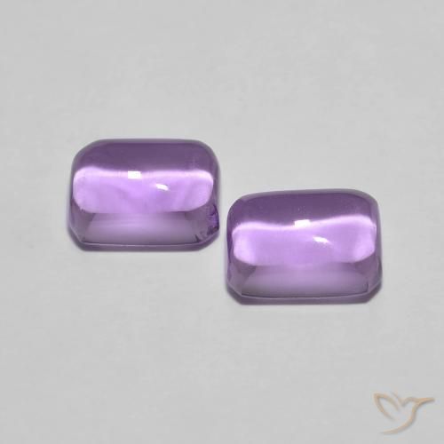 2.38 ct natürliche Iris Violett Amethyst-Edelsteine, Oktagonschliff, Transparent