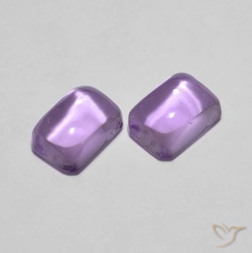 2.52 ct natürliche Mittelviolett Amethyst-Edelsteine, Oktagonschliff, Transparent
