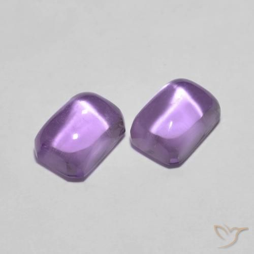 2.68 ct natürliche Mittelviolett Amethyst-Edelsteine, Oktagonschliff, Transparent
