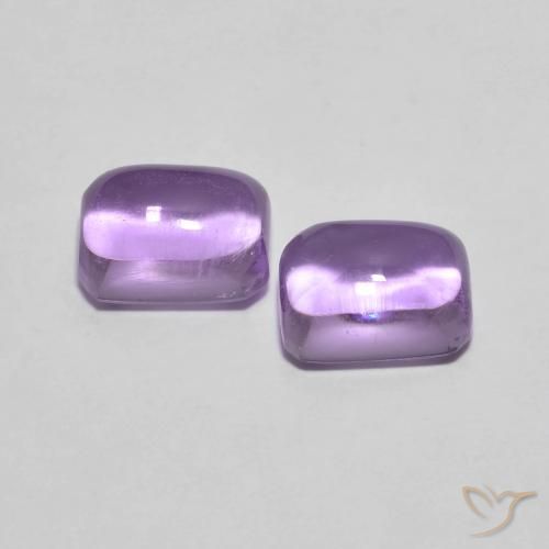 2.68 ct natürliche Mittelviolett Amethyst-Edelsteine, Oktagonschliff, Transparent