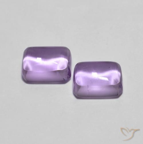 2.56 ct natürliche Mittelviolett Amethyst-Edelsteine, Oktagonschliff, Transparent