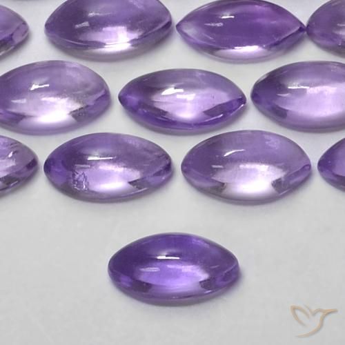 0.17ct Natürlicher Mittelviolett Amethyst, Marquise, Transparent