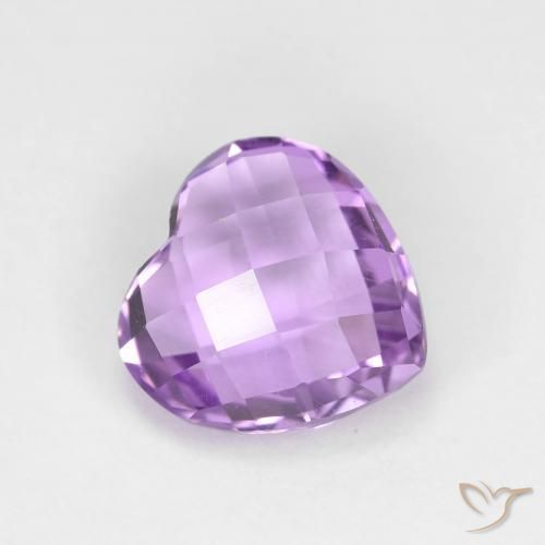 9,17 ctw natürlicher Mittelrosa Violett Amethyst, Herz, VVS